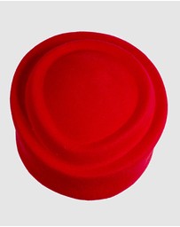 Max Alexander - Felt Red Pillbox Hat