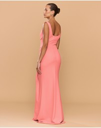CATHERINE FERRARO - Elena Square Neck Gown