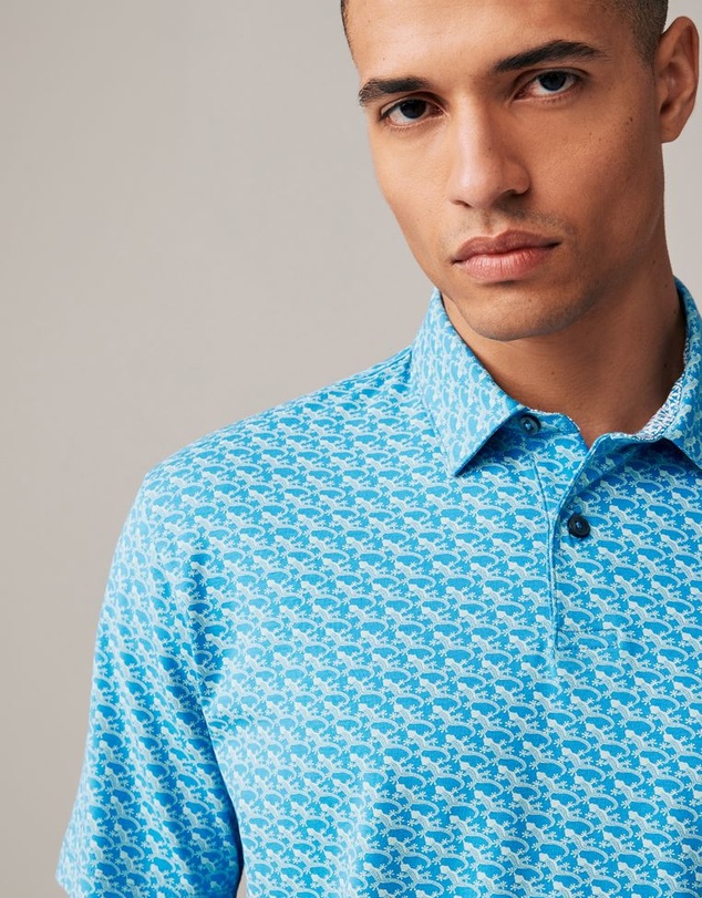 NEXT - 100% Cotton Print Polo Shirt