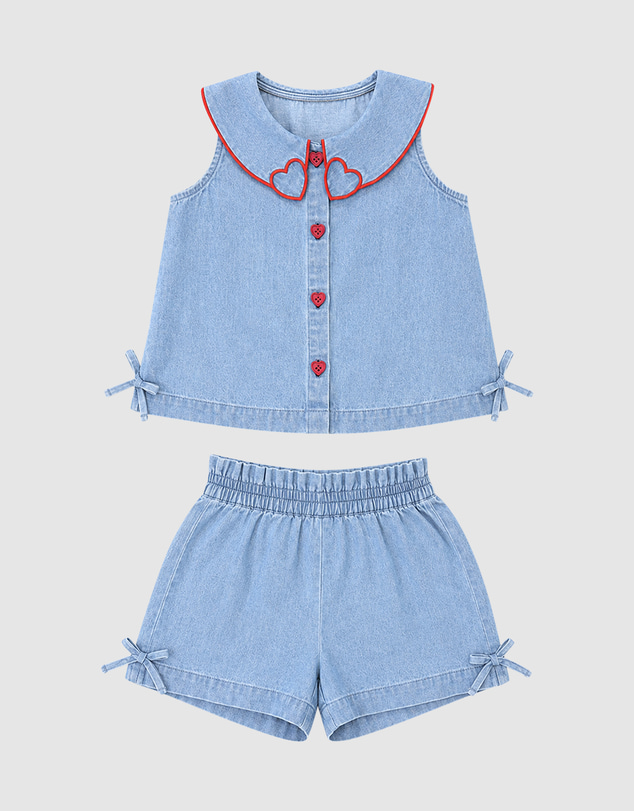 Rock Your Kid - Stephanie Set in Acid Denim