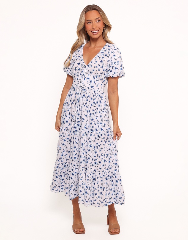 Petal & Pup - Roberts Maxi Dress - Blue Ditsy Floral