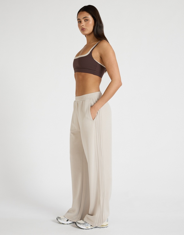 All Fenix - Soft Luxury Pin Tuck Wide Leg Track Pant