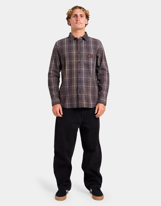 Volcom - Mens Stonevise Plaid Long Sleeve Shirt