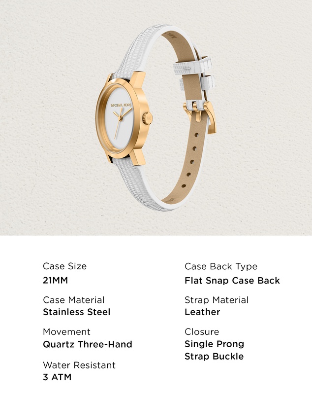 Michael Kors - Maude White Analogue Watch