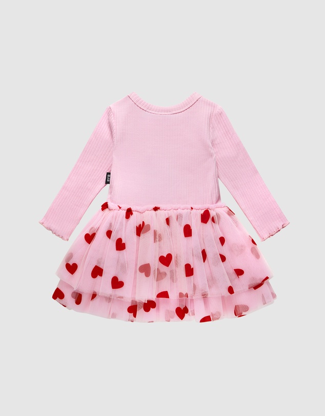 Rock Your Baby - Be Mine Baby Long Sleeve Valentine Dress