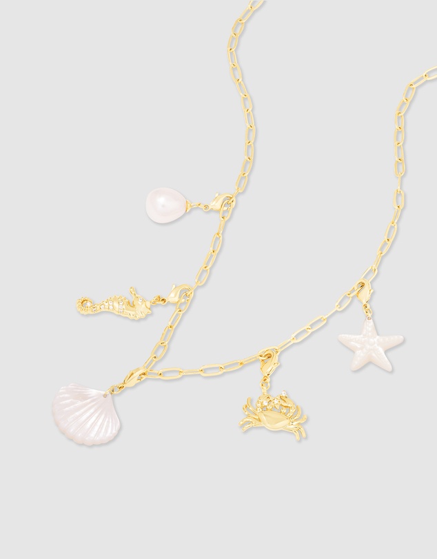Wanderlust + Co - Keepsakes Pearl Gold Necklace