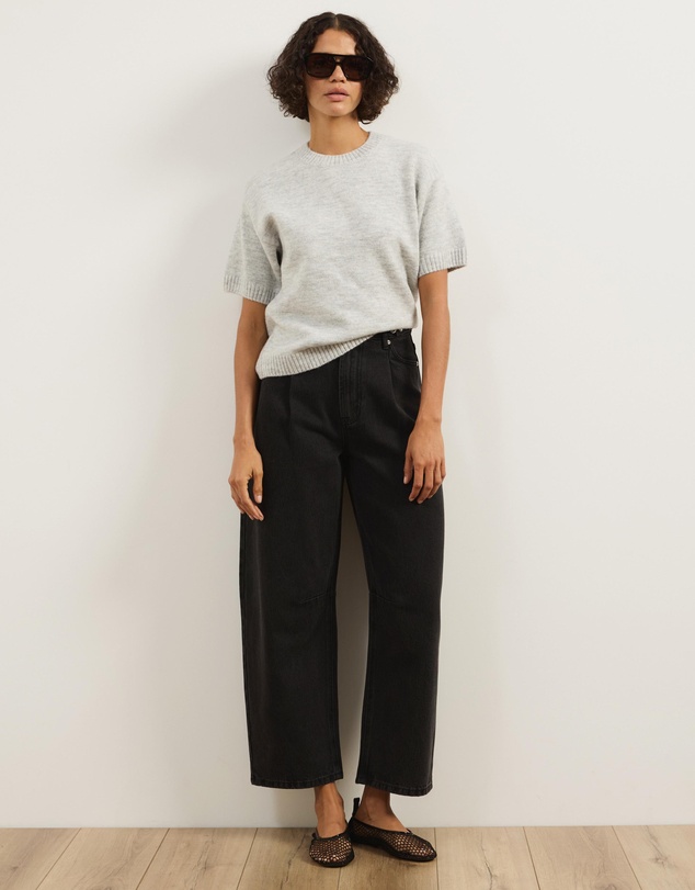 Atmos&Here - Ayla Knitted Boxy T-Shirt