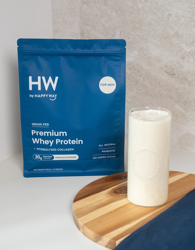 Happy Way - Men's Vanilla Whey Protein Powder