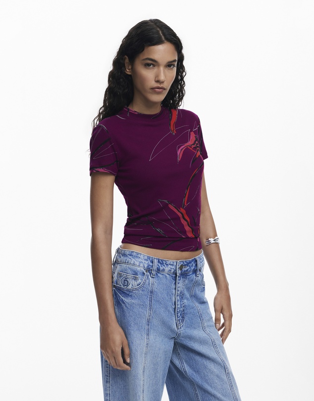 Desigual - Abstract floral T-shirt