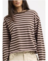 Subtitled - Long Sleeve Stripe Top