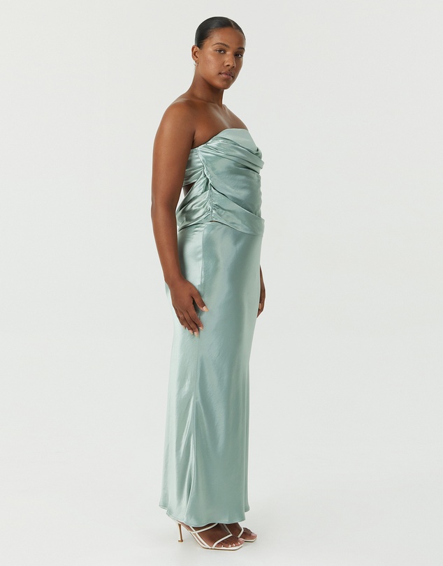 Third Form - Satin Drape Bustier