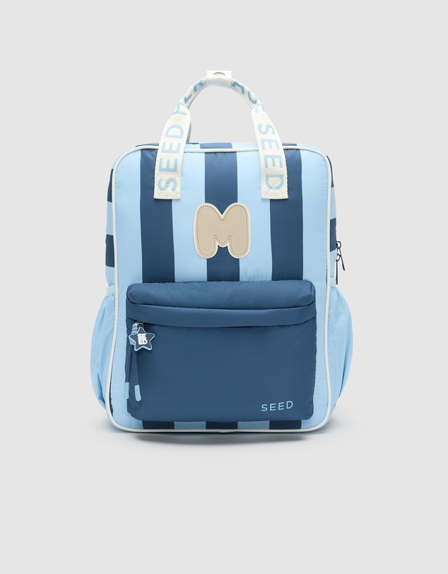 Seed Heritage - BLUE STRIPE INITIAL BACKPACK