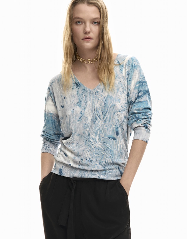 Desigual - Fine collage sweater