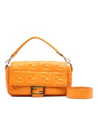 Pre-Loved by Azura Reborn - Pre-Loved Zucca Embossed Leather Baguette Satchel