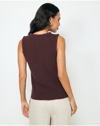 AERE - Lori Organic Cotton Knit Vest