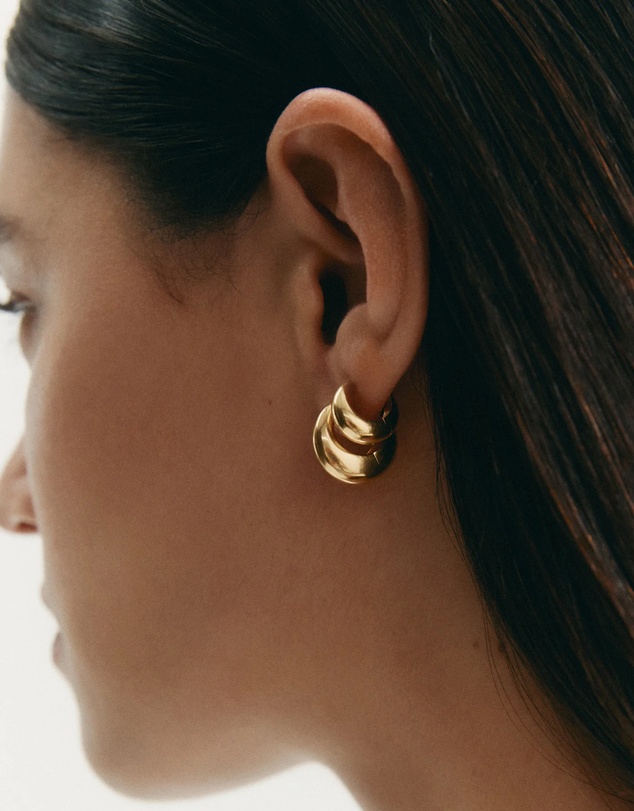 Kirstin Ash - Indigo Hoops Small