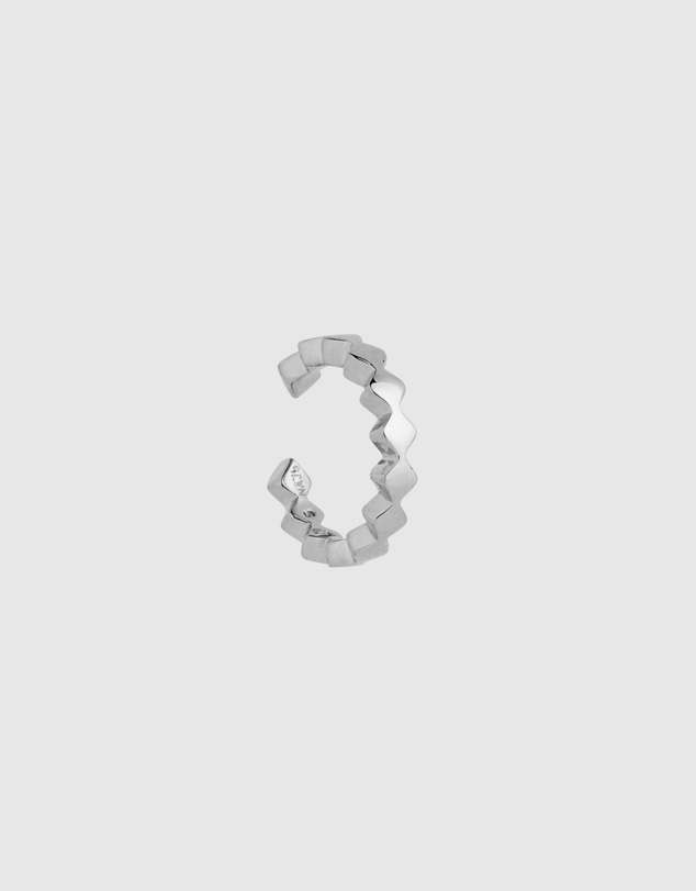 Najo - Lattice Silver Ear Cuff