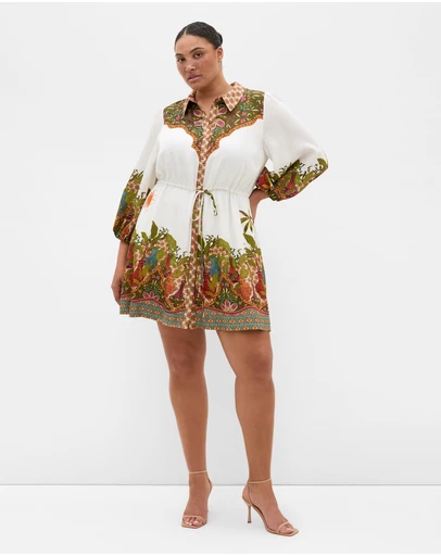 City Chic - Fools Paradise Print Mini Dress