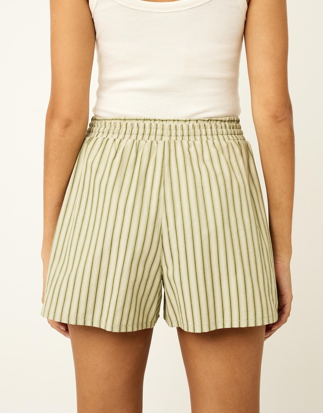 Dazie - Nina Stripe Double Waist Band Shorts
