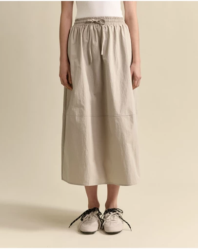 MVN - Drawstring Midi Skirt
