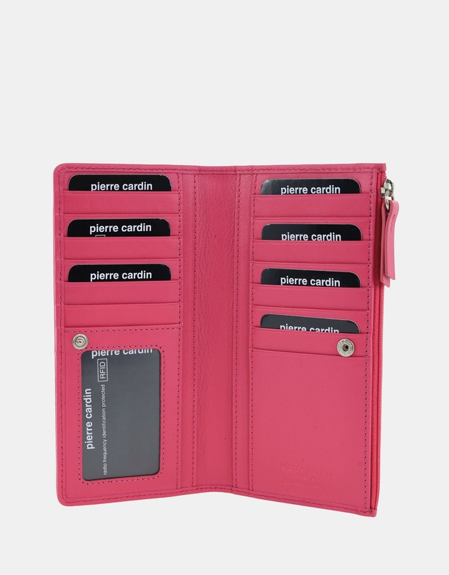 Pierre Cardin - Pierre Cardin Genuine Ladies Leather Bi-Fold Wallet