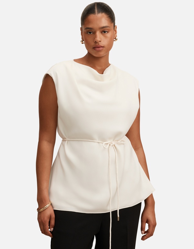 Forever New Curve - Marina Curve Draped Tie Top