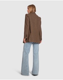 Belle & Bloom - Big Brother Talk Wool Blend Blazer