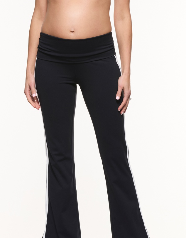 Soon Maternity - Straight Flare Side Stripe Leggings