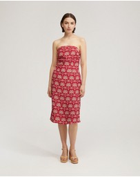 Oxford - Scala Strapless Printed Dress