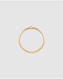 Elli Jewelry - Ring Wrap Design Twisted Basic in 925 Sterling Silver Gold Plated