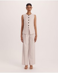 SABA - Celeste Wool Crew Neck Vest