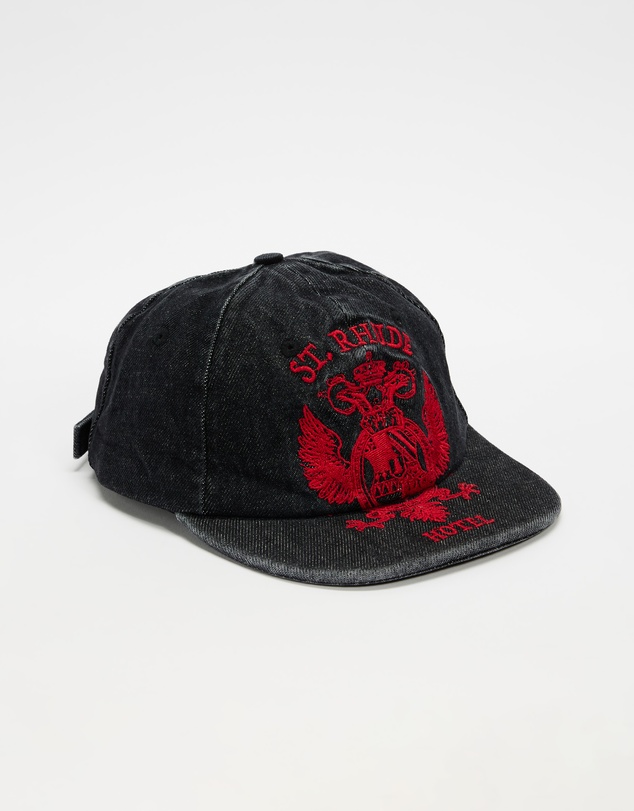 RHUDE - St. Rhude Seal Denim Curved Brim Hat
