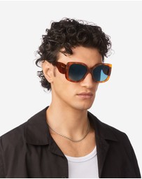 Hawkers Co - Hawkers - Fervor - sand havana blue Sunglasses for Men and Women UV400