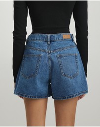 AERE - Mia Classic Denim Shorts