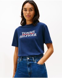 Tommy Hilfiger - Classic Flock Logo Relaxed T-Shirt