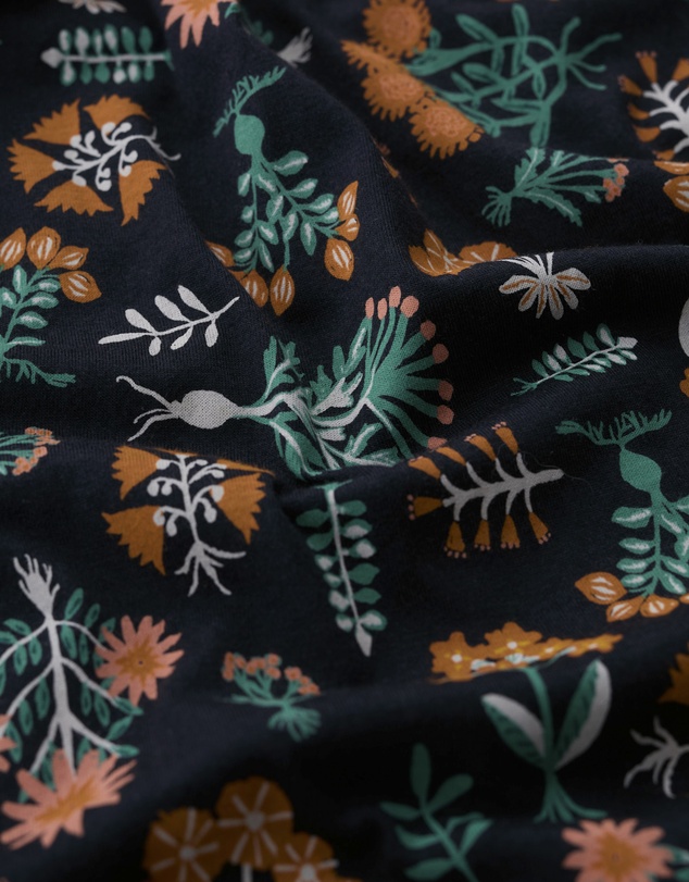 Seasalt - Seasalt Cornwall Navy Appletree Keyhole Detail T-Shirt