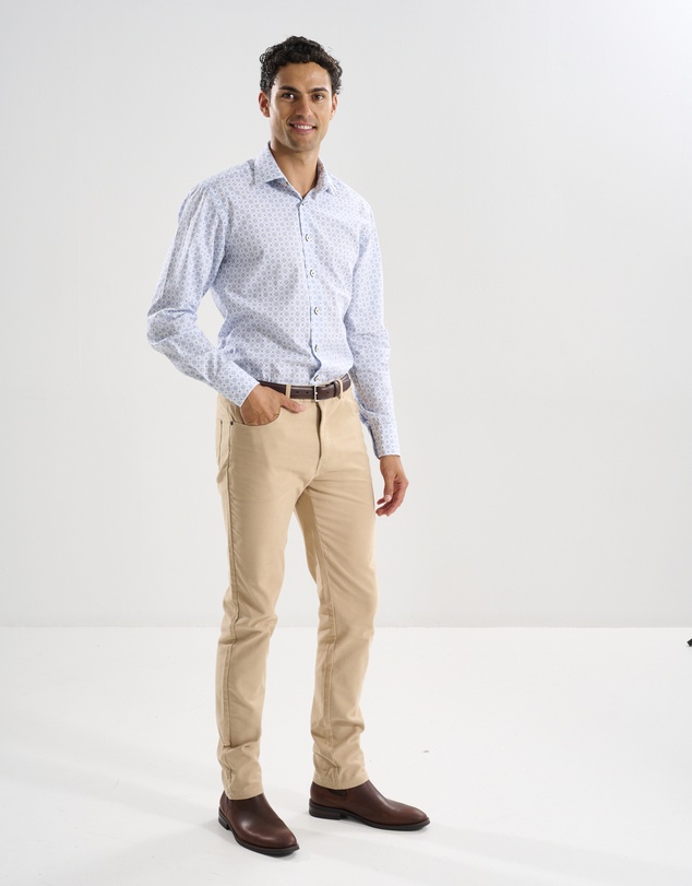3 Wise Men - 3 Wise Men Lakeshore Blue Print Shirt