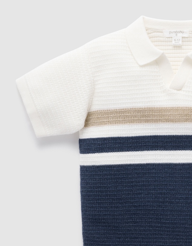Purebaby - Knitted Polo- Kids-Babies
