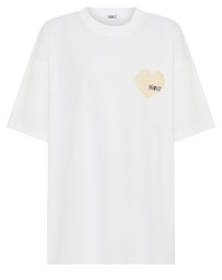 SSAINT - Heart Tee White & Cream