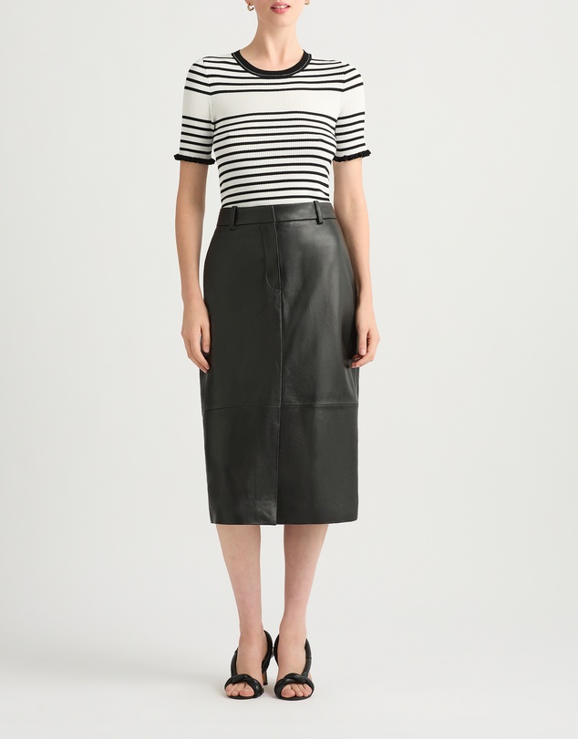 David Lawrence - Emmanuel Leather Skirt