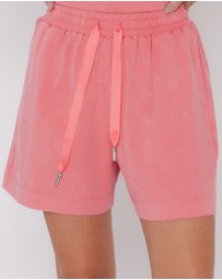 ALEXANDRA - Hixa Shorts Acid Washed Coral