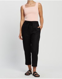 White By FTL - Becca Crepe Knit Top