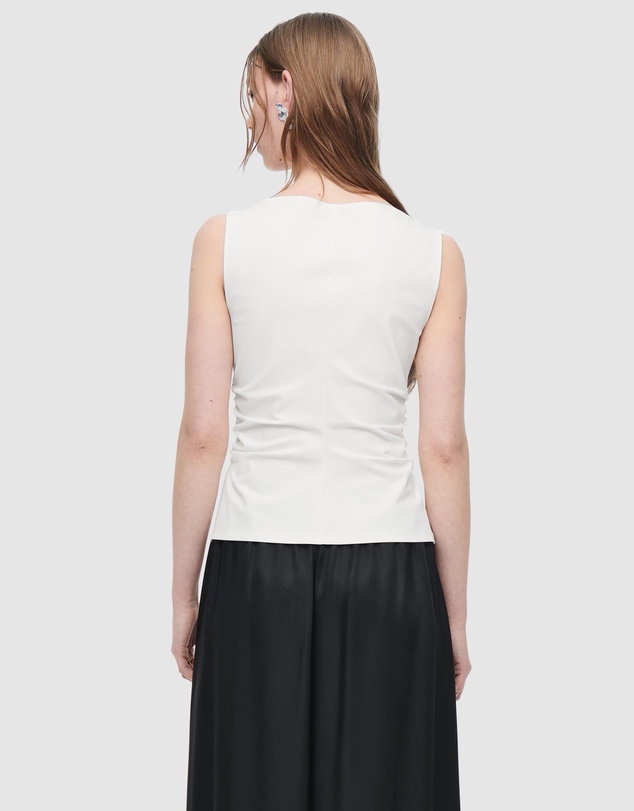 COS - Cowl-Neck Gathered Sleeveless Top