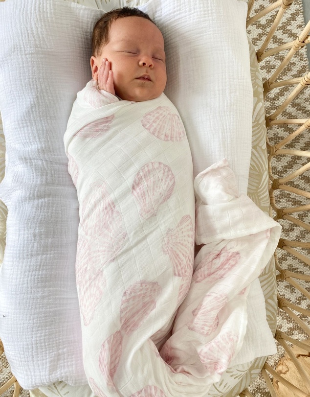 Anchor & Arrow - Sea Shell Bamboo Swaddle