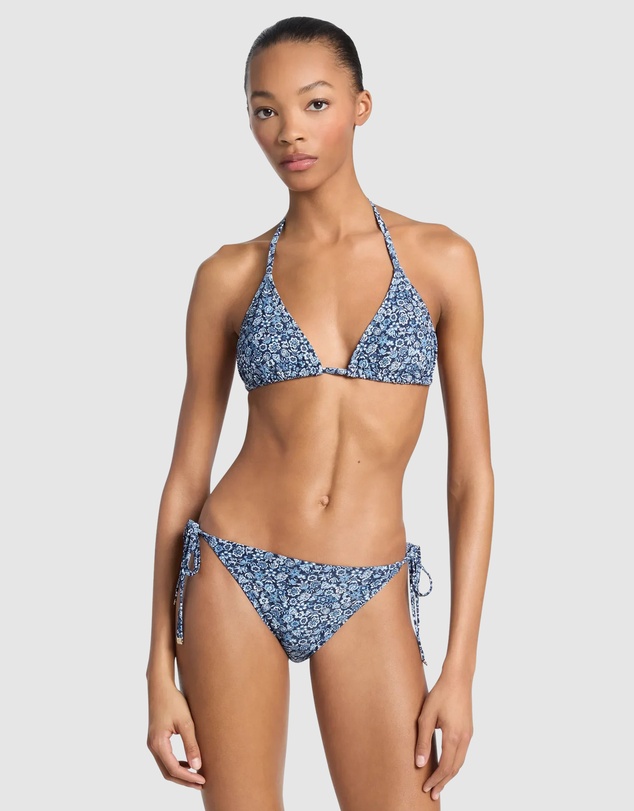 Michael Kors - Floral Print Tie Side String Bikini Bottom