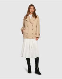 Belle & Bloom - Weekend Trench Bomber Jacket