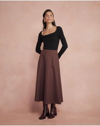 Forcast - Janice A-Line Ponte Skirt
