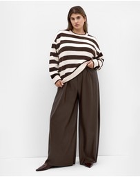 City Chic - Halle Stripe Knit Jumper