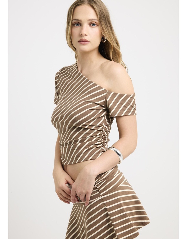 Alice In The Eve - Kerry Slinky Stripe Top
