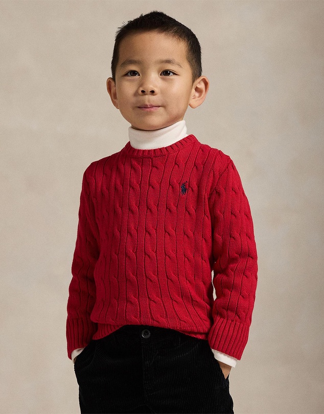Polo Ralph Lauren - Cable-Knit Cotton Sweater - ICONIC EXCLUSIVE - Kids